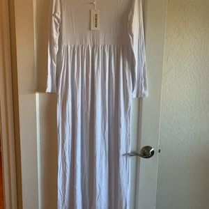 Vi!Show Fashion New Power Long Sleeve White Dress Size L